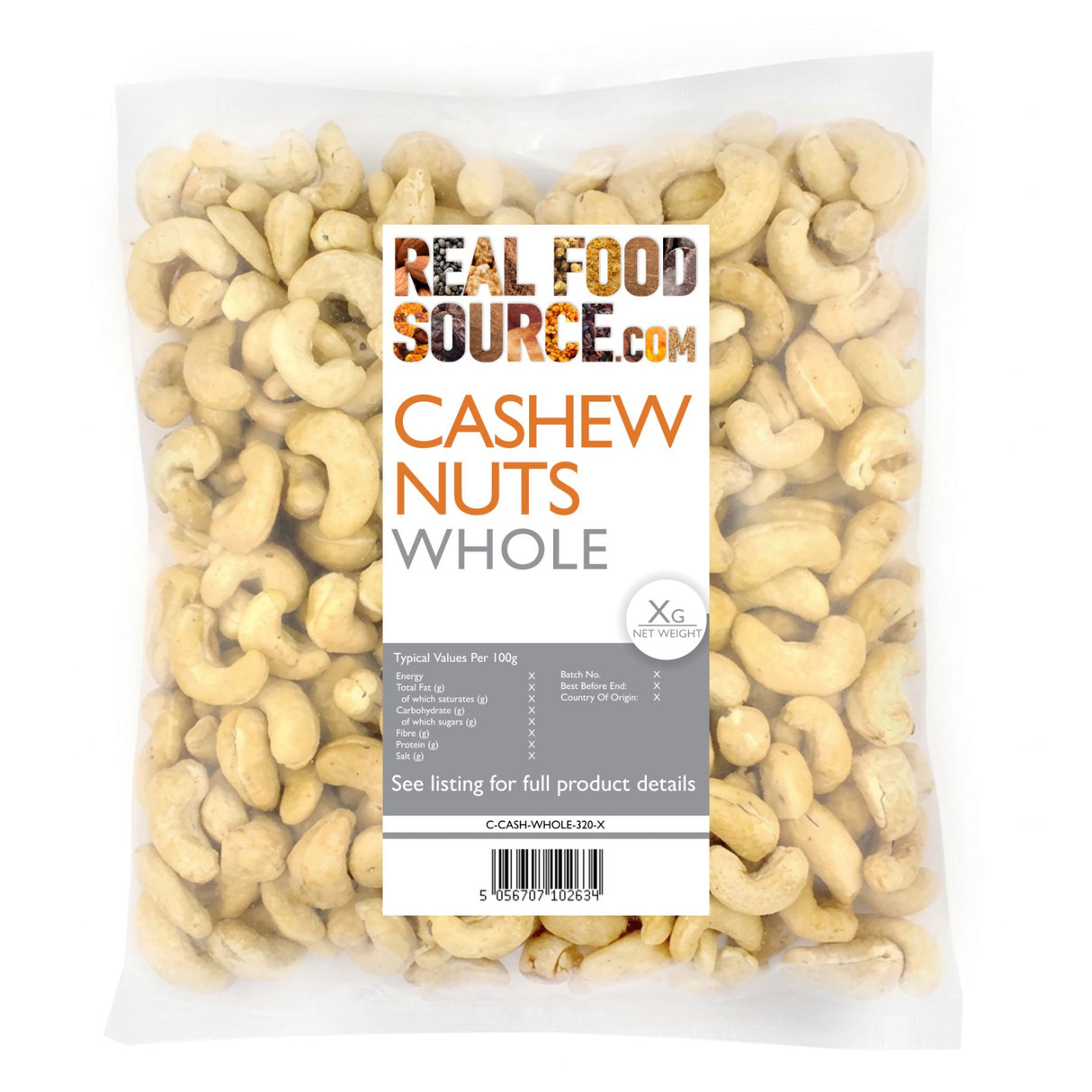 Cashew Nuts, Whole