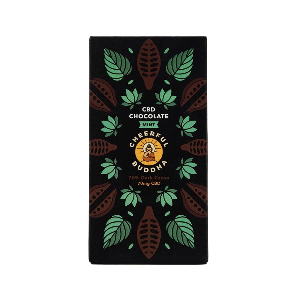 Cheerful Buddha - CBD Infused 70% Dark Chocolate Mint