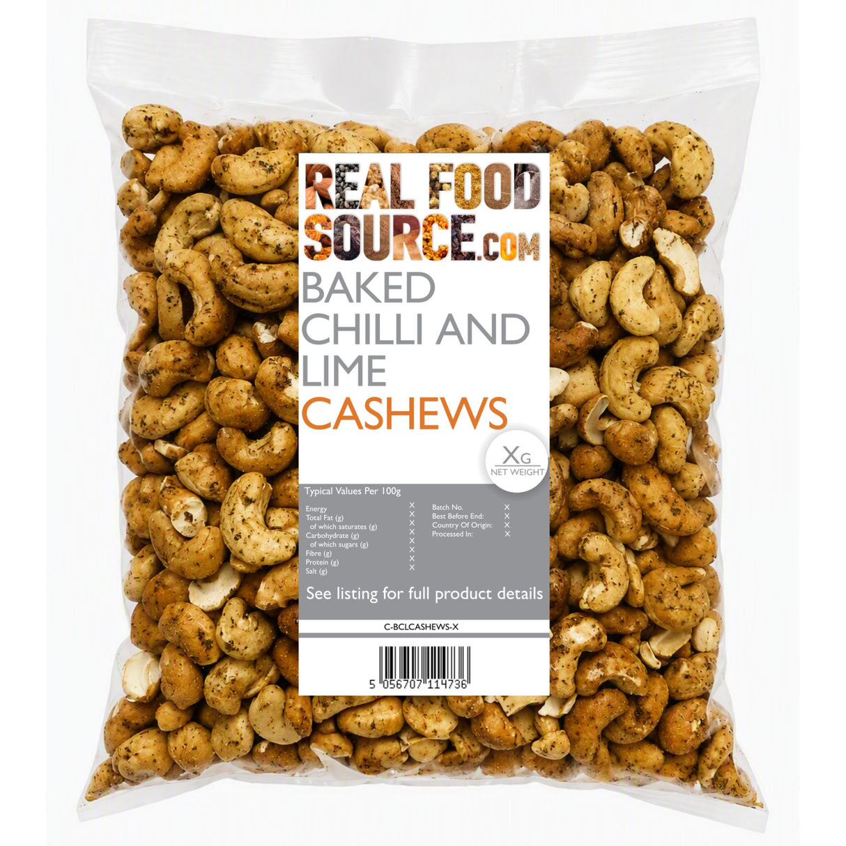 Baked Chilli and Lime Cashews
