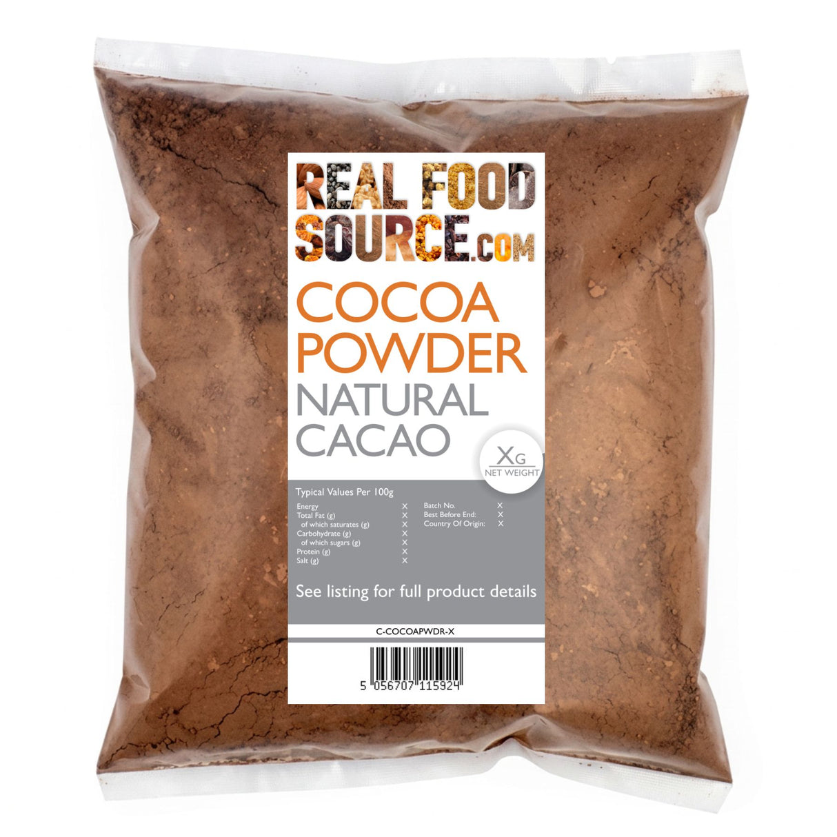 Cocoa Powder, Natural (Cacao)