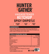 Hunter & Gather Unsweetened Spicy Chipotle Ketchup Squeezy