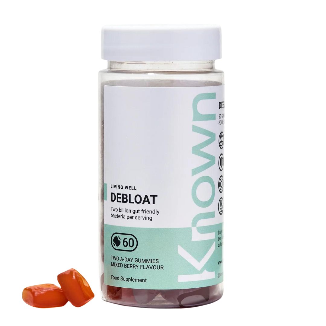 Known Debloat Mixed Berry Gut Health Gummy Supplements x 60