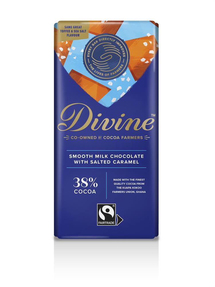 Divine - 38% Milk Chocolate with Salted Caramel