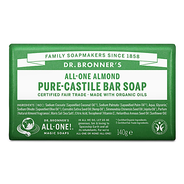 Dr Bronner's All-One Almond Pure-Castile Bar Soap