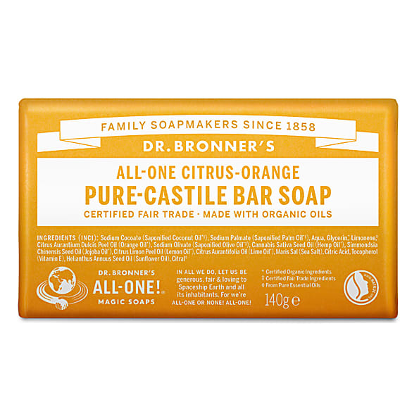 Dr Bronner's All-One Citrus Pure-Castile Bar Soap