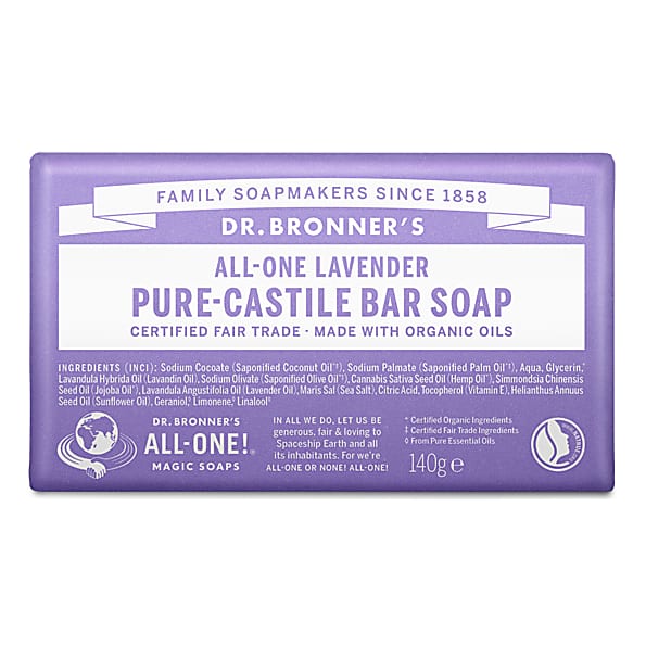 Dr Bronner's All-One Lavender Pure-Castile Bar Soap