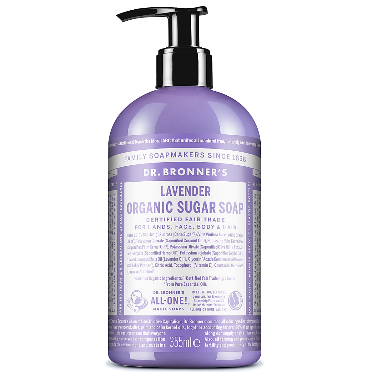 Dr Bronner's Organic 4-in-1 Lavender Sugar Soap