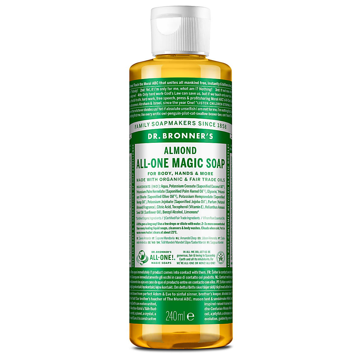 Dr Bronner's Organic Almond All-One Magic Soap