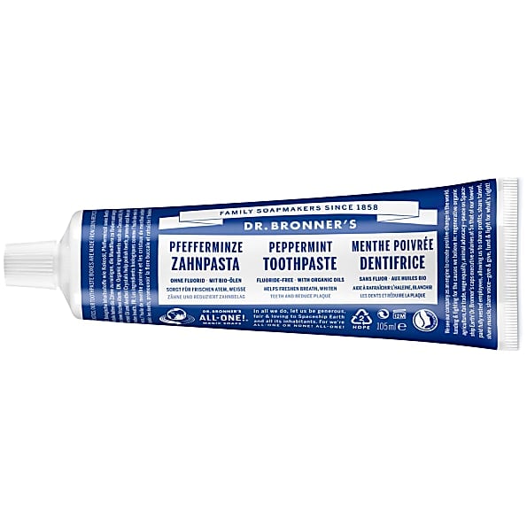 Dr Bronner's Organic Fluoride-Free Peppermint Toothpaste