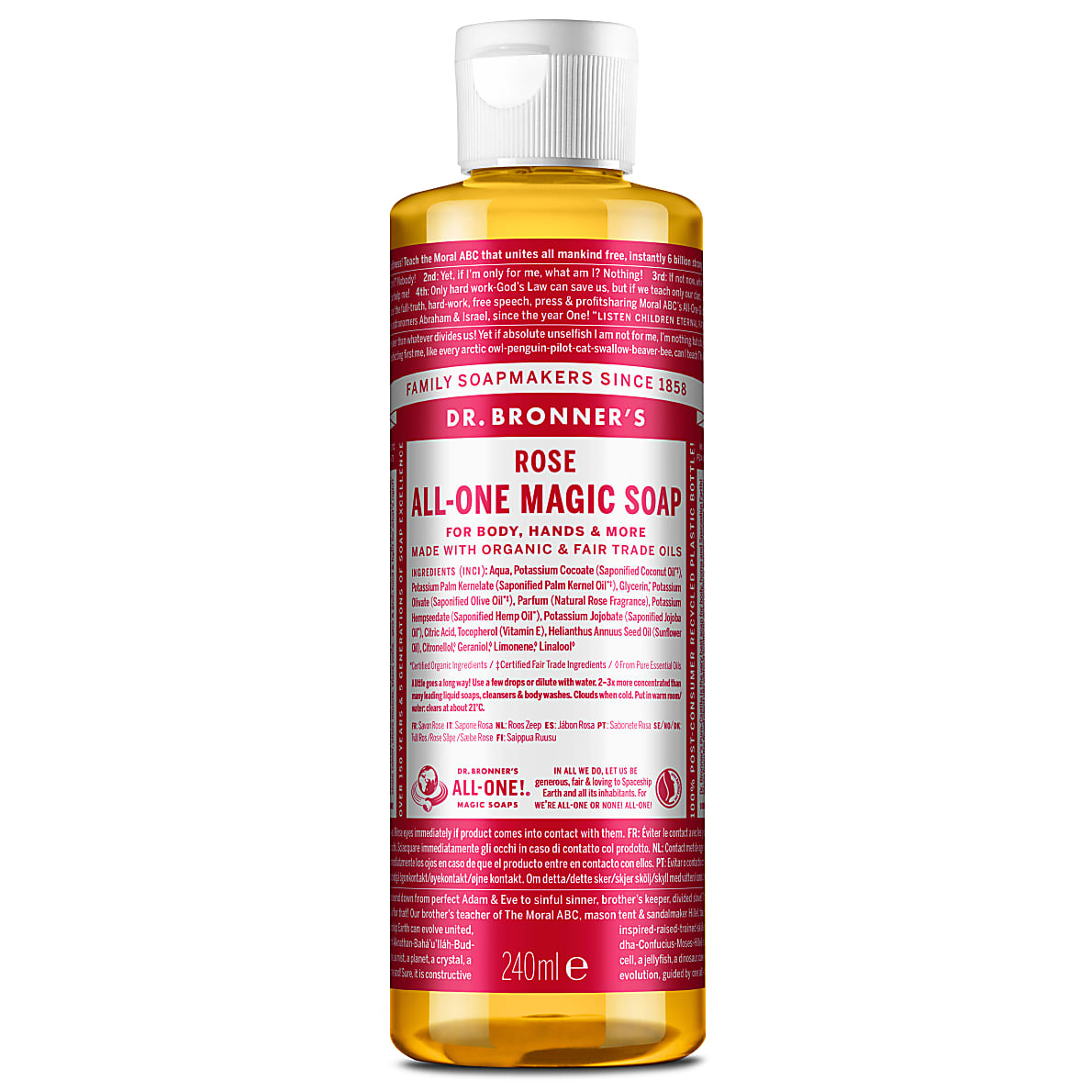 Dr Bronner's Organic Rose All-One Magic Soap