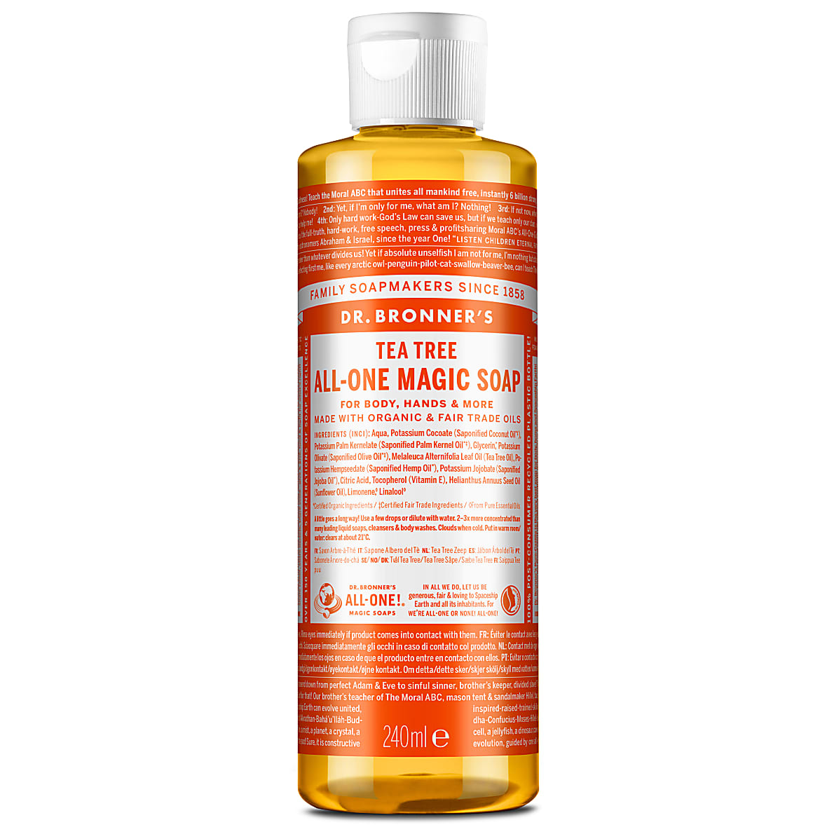 Dr Bronner's Organic Tea Tree All-One Magic Soap