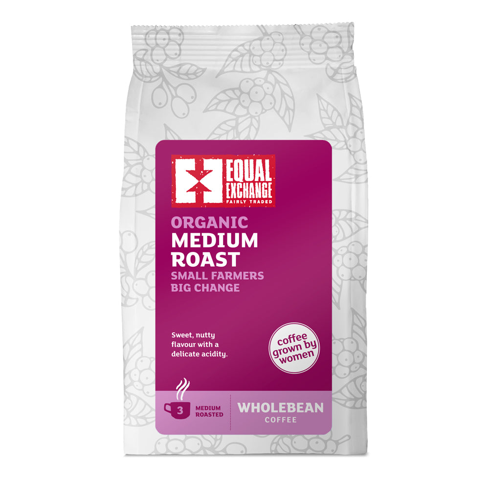 Equal Exchange - Organic & Fair Trade Medium Roast Coffee Beans 200g
