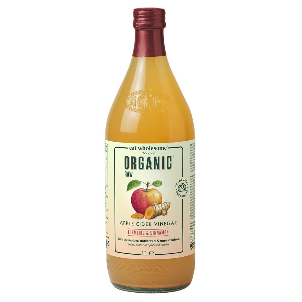 Eat Wholesome - Organic Apple Cider Vinegar with Turmeric & Cinnamon 1 Litre