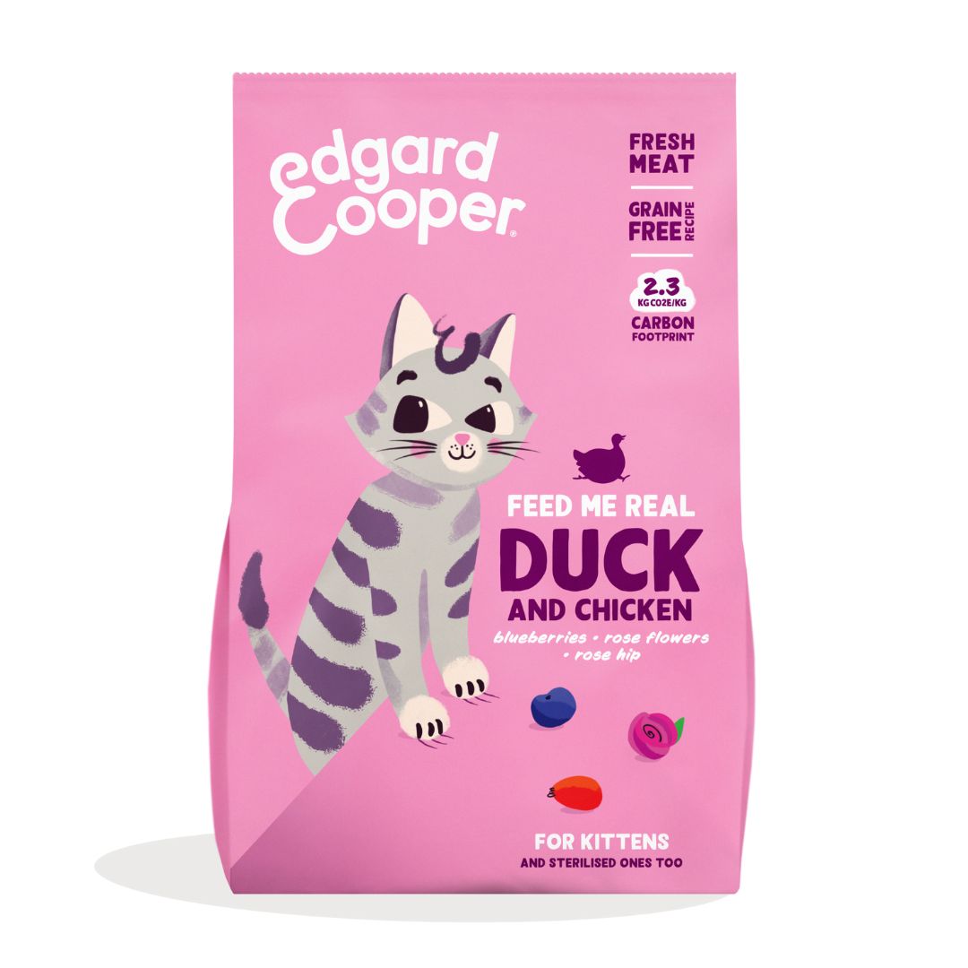 Edgard Cooper Cat Dry Food - Kitten Kibble - Duck & Chicken