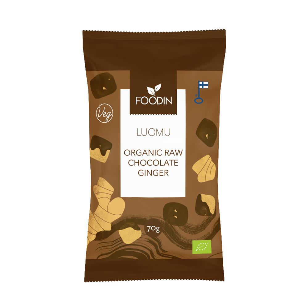 Foodin Organic Raw Chocolate Coated Ginger