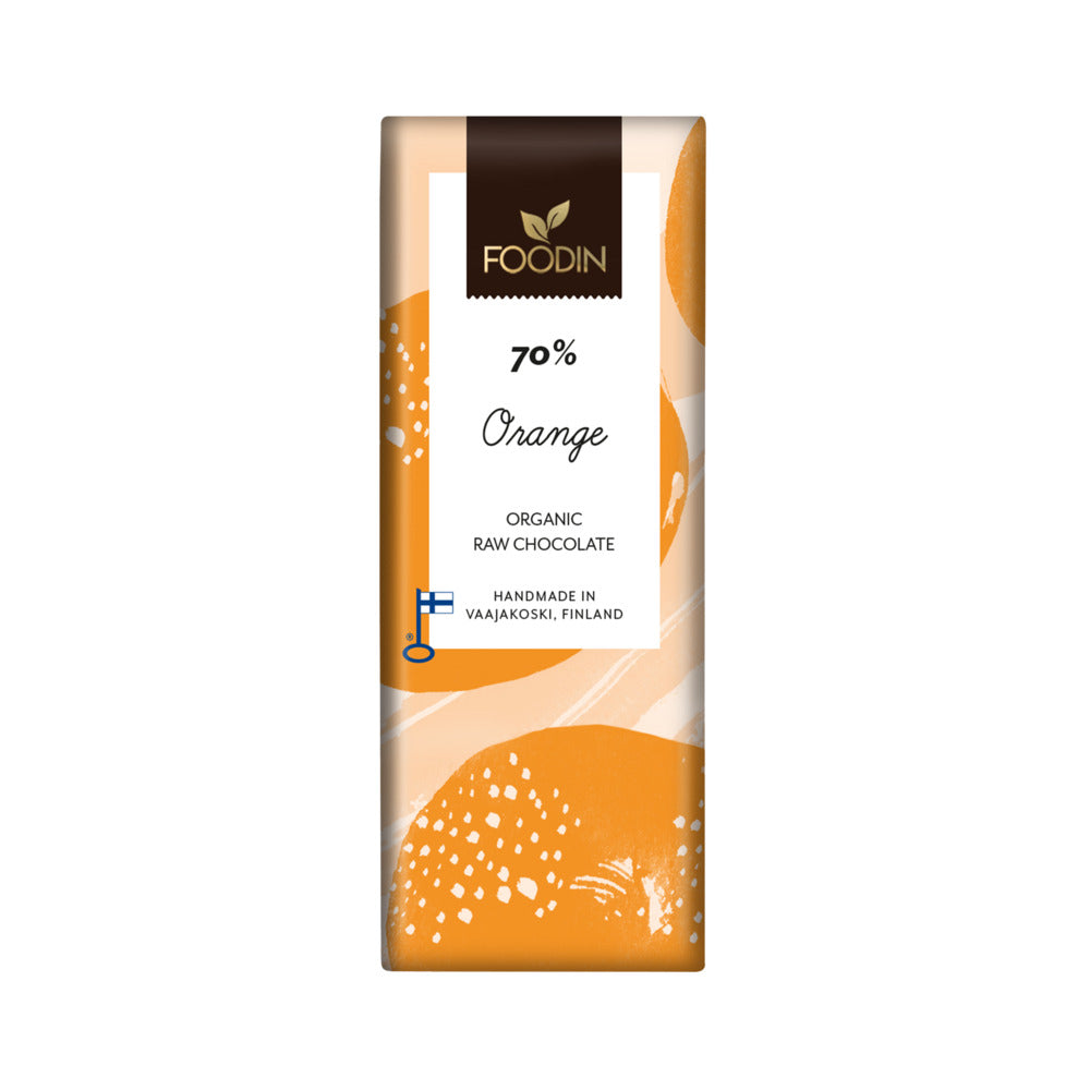 Foodin Organic Raw Chocolate Orange 70%