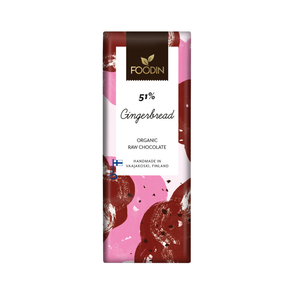 Foodin Organic Raw Chocolate Gingerbread 51%