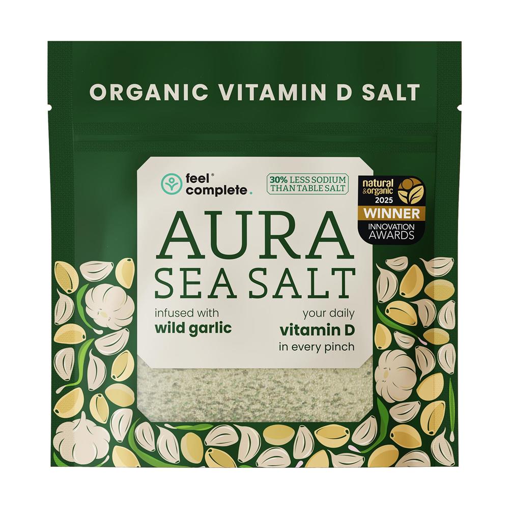 Feel Complete - Aura Sea Salt - Organic Wild Garlic Vitamin D Celtic Salt 80g