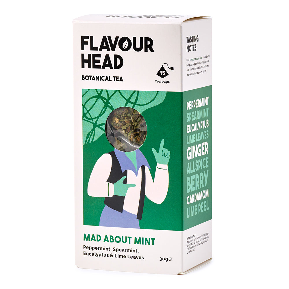 Flavour Head Botanical Infusions Mad About Mint Tea Bags