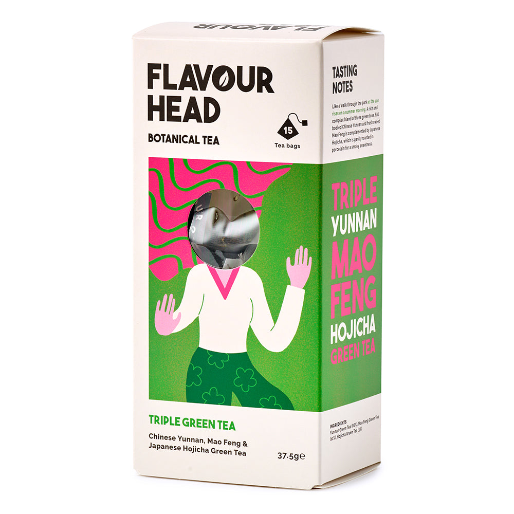 Flavour Head Botanical Tea Triple Green Tea Bags