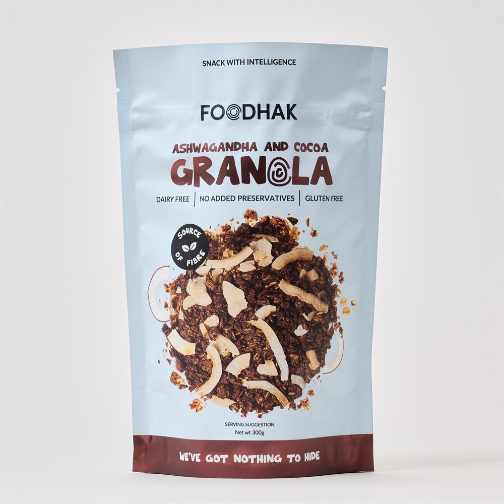 Foodhak - Ashwagandha and Cocoa Granola