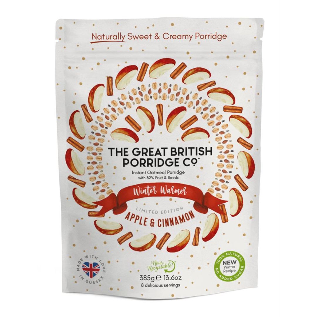 The Great British Porridge Co. Apple & Cinnamon 100% Instant Porridge