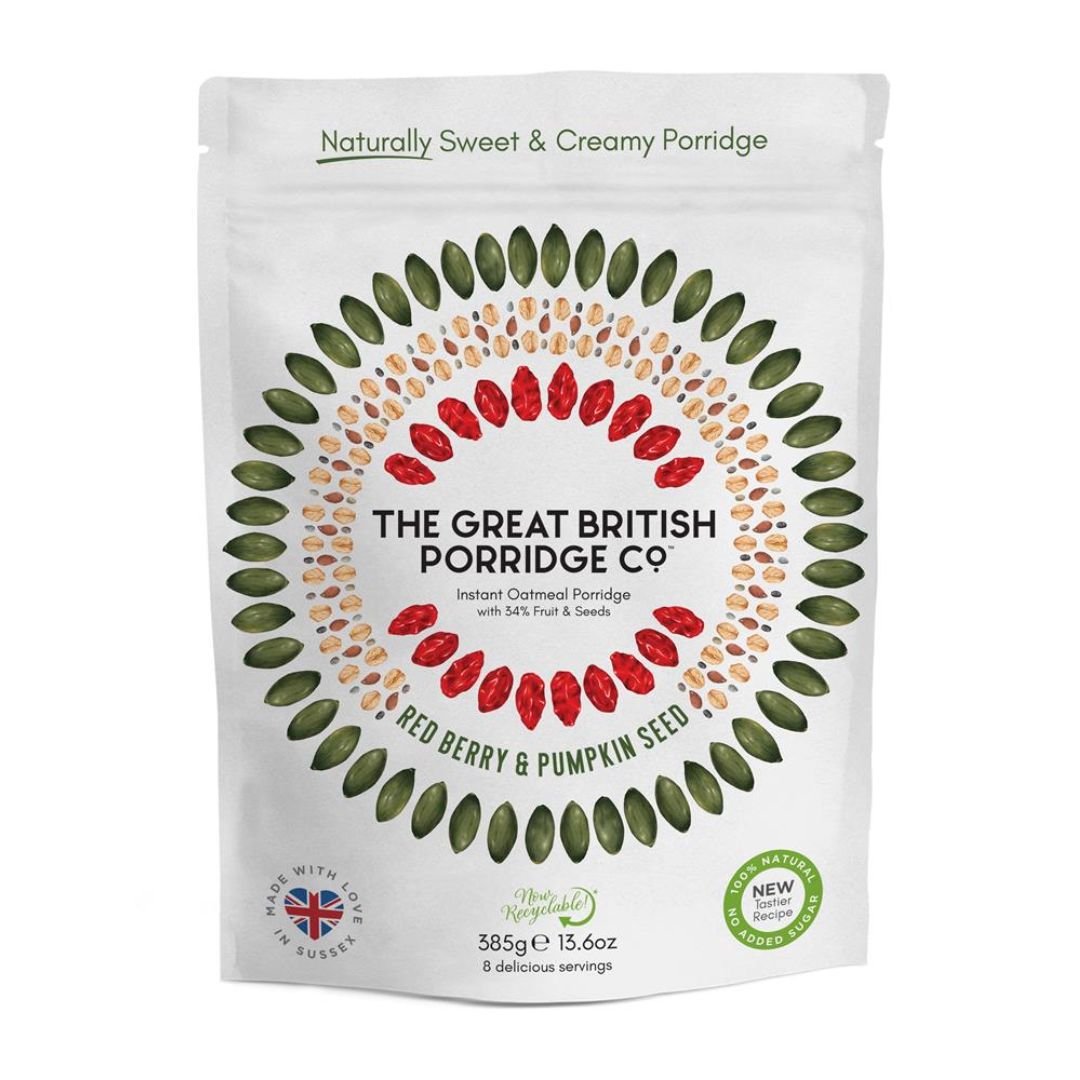 The Great British Porridge Co. Red Berry & Pumpkin Seed Porridge