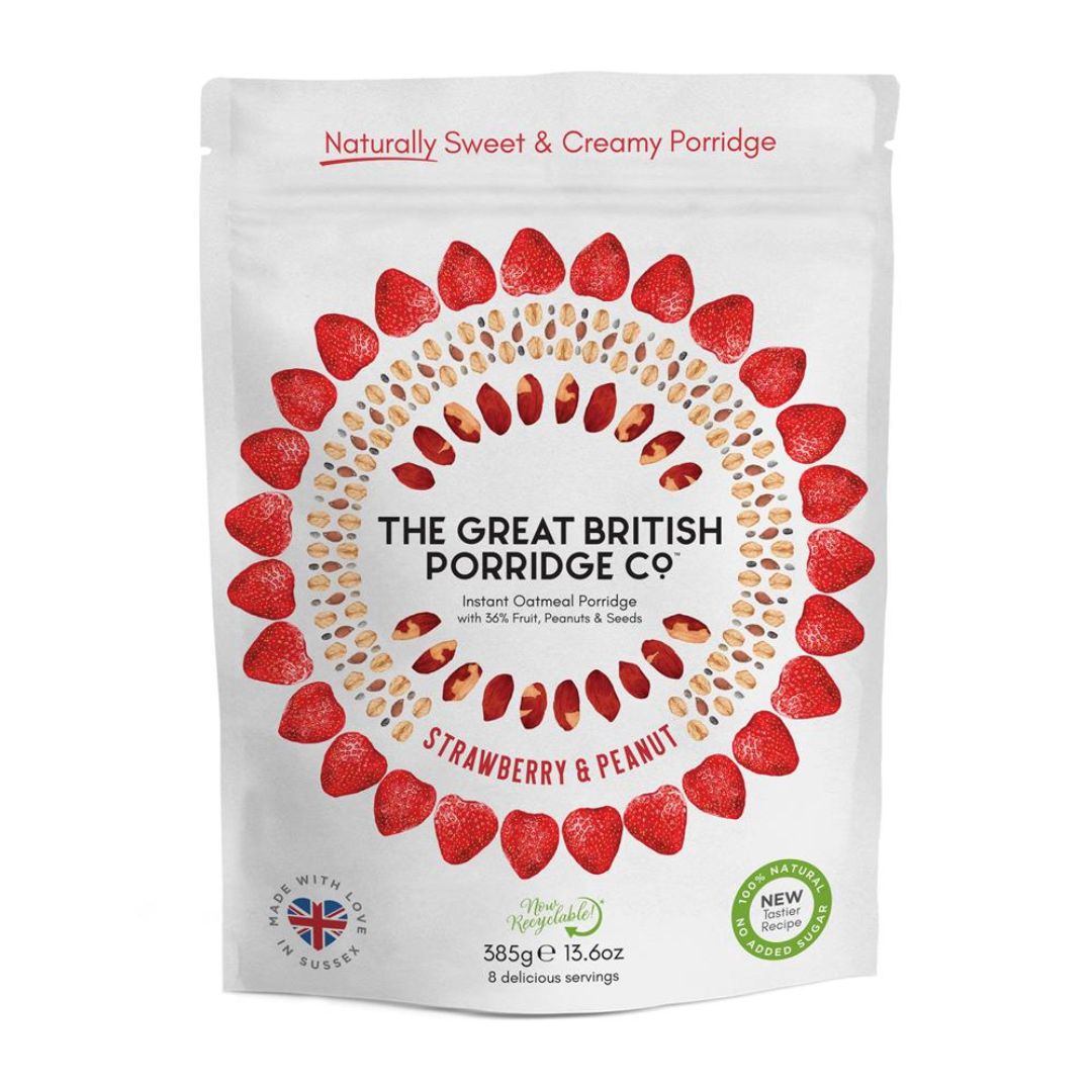 The Great British Porridge Co. Strawberry & Peanut Butter Porridge