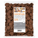 Gianduja Hazelnut Chocolate Couverture Drops 32%