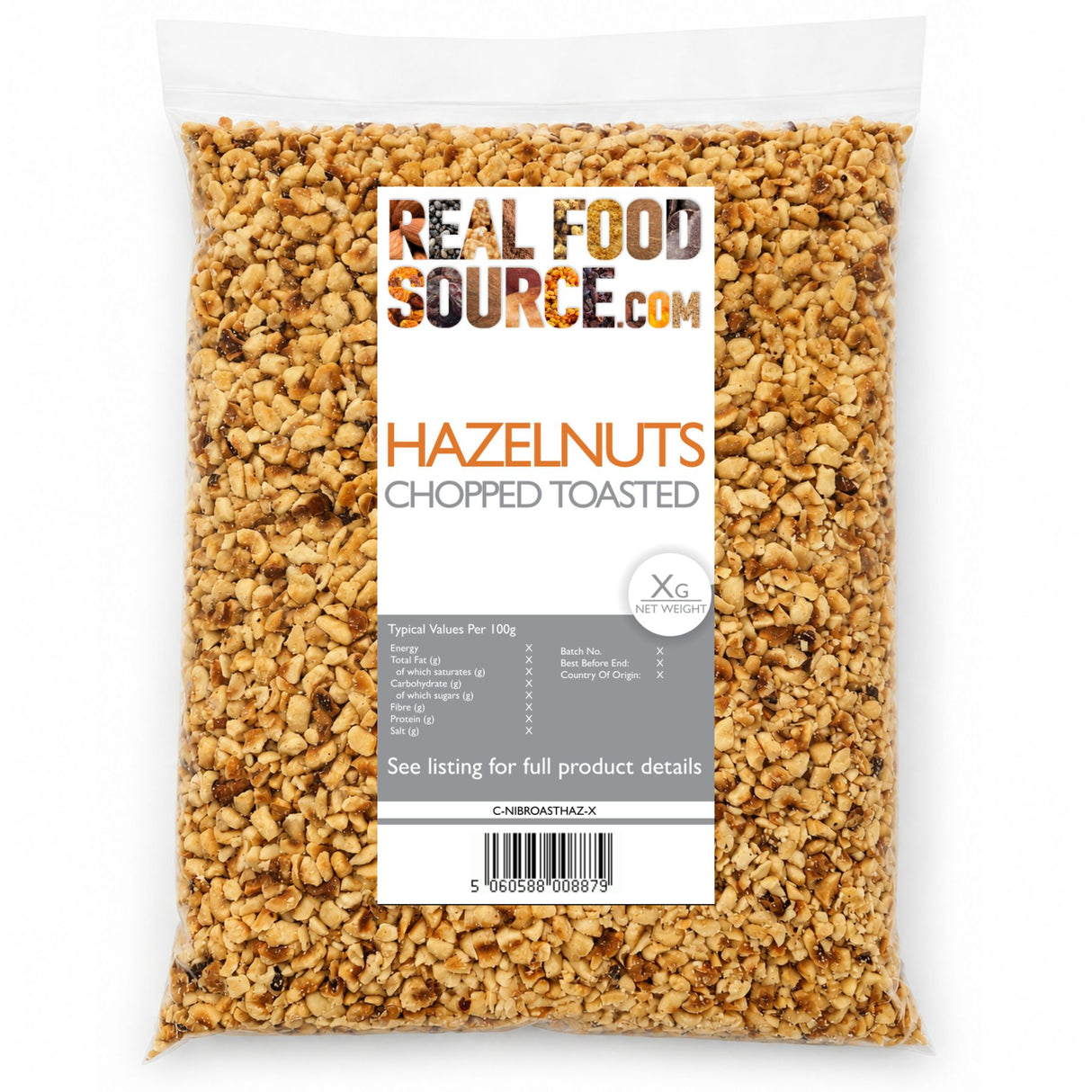 Hazelnuts, Chopped Toasted