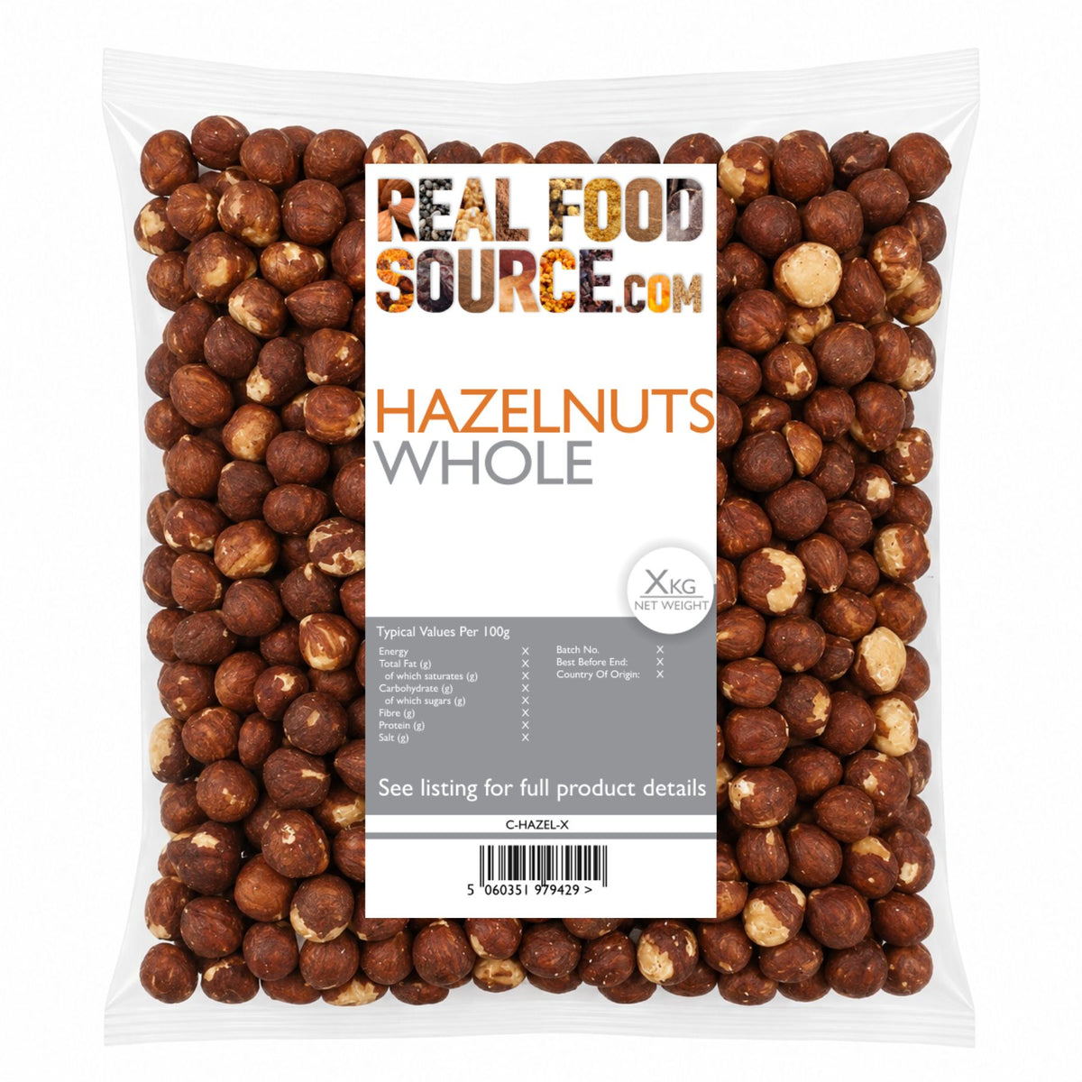 Hazelnuts, Whole