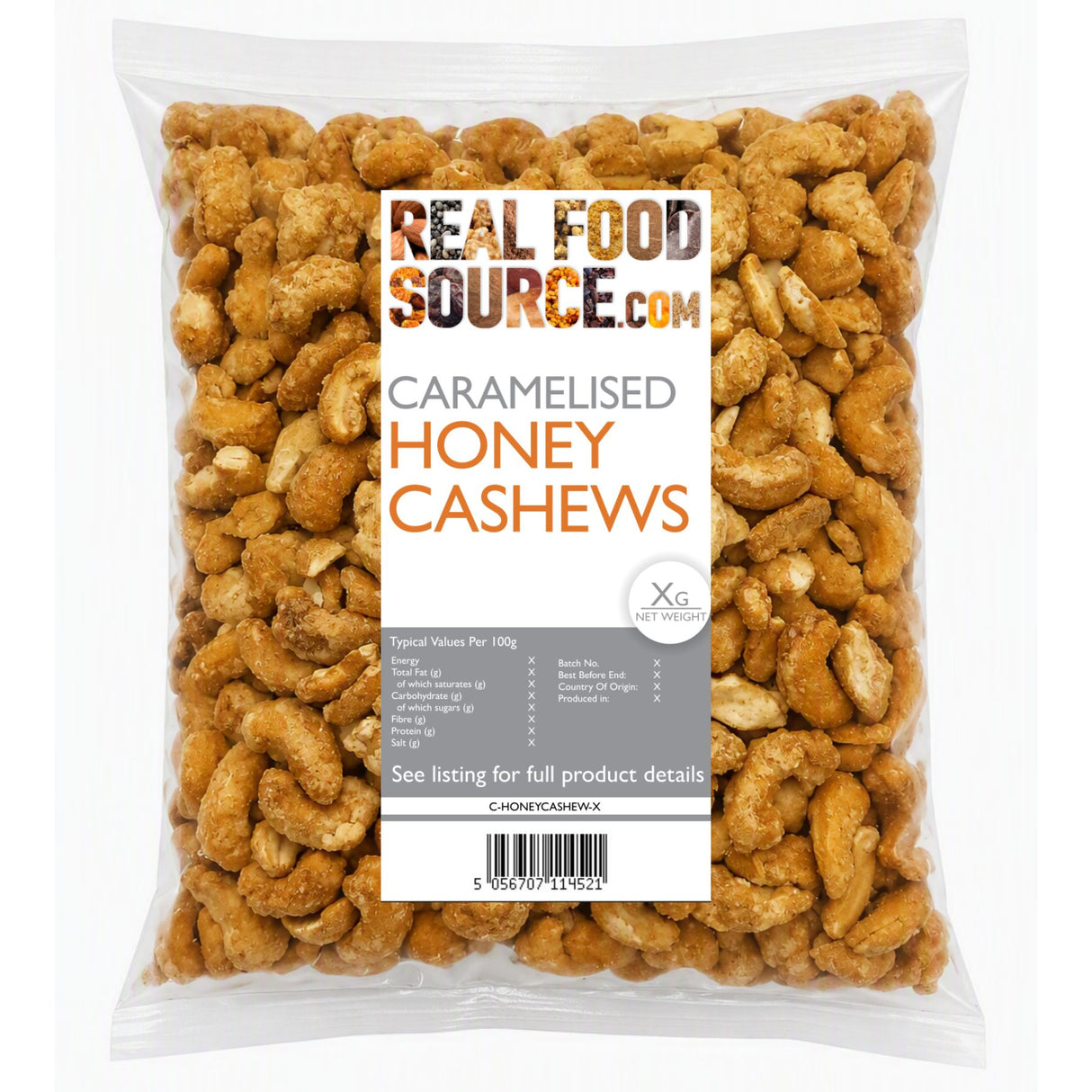 Caramelised Honey Cashews