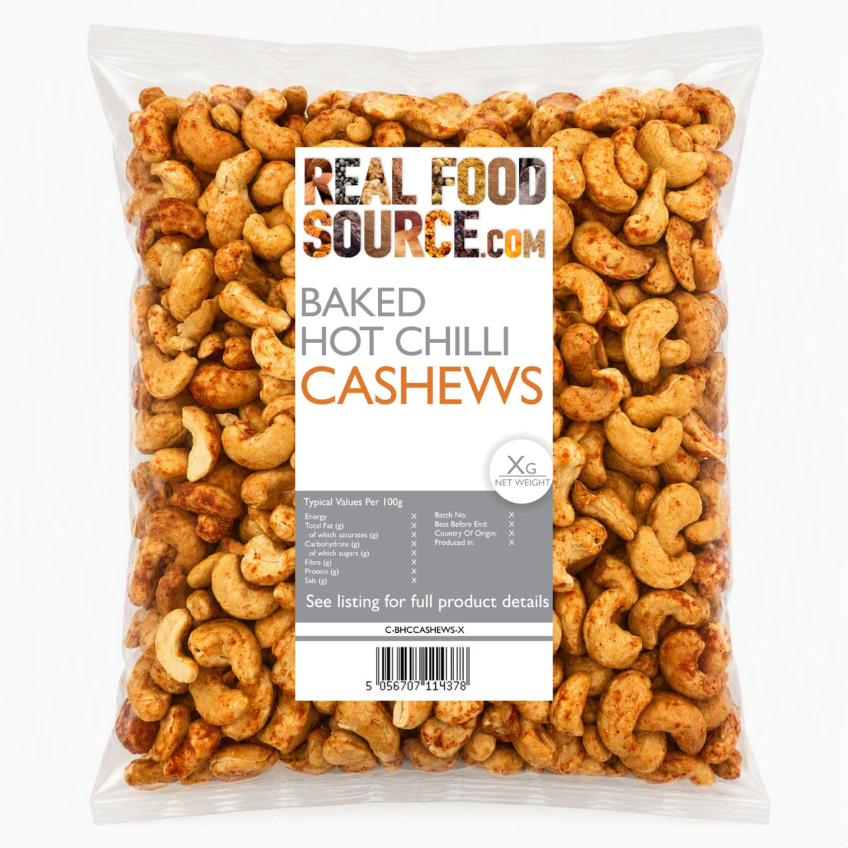 Baked Hot Chilli Cashews