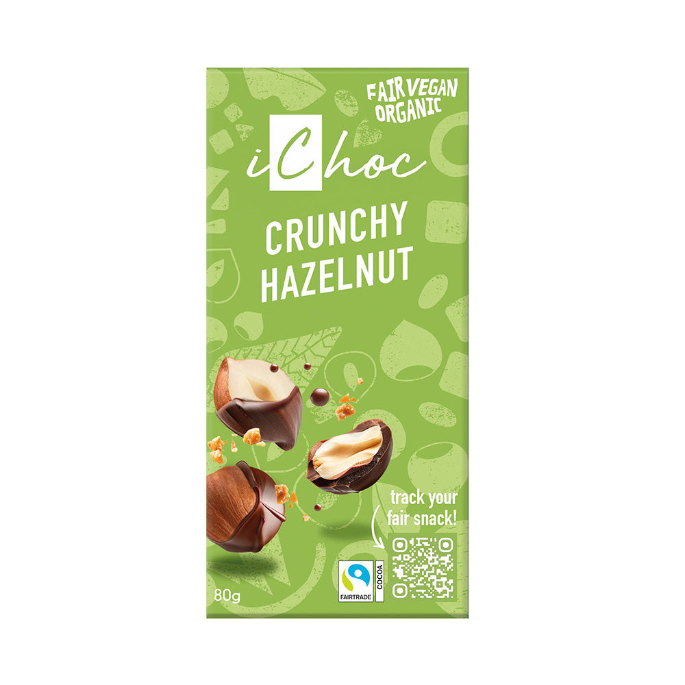 I Choc - Crunchy Hazelnut Chocolate Vegan Organic
