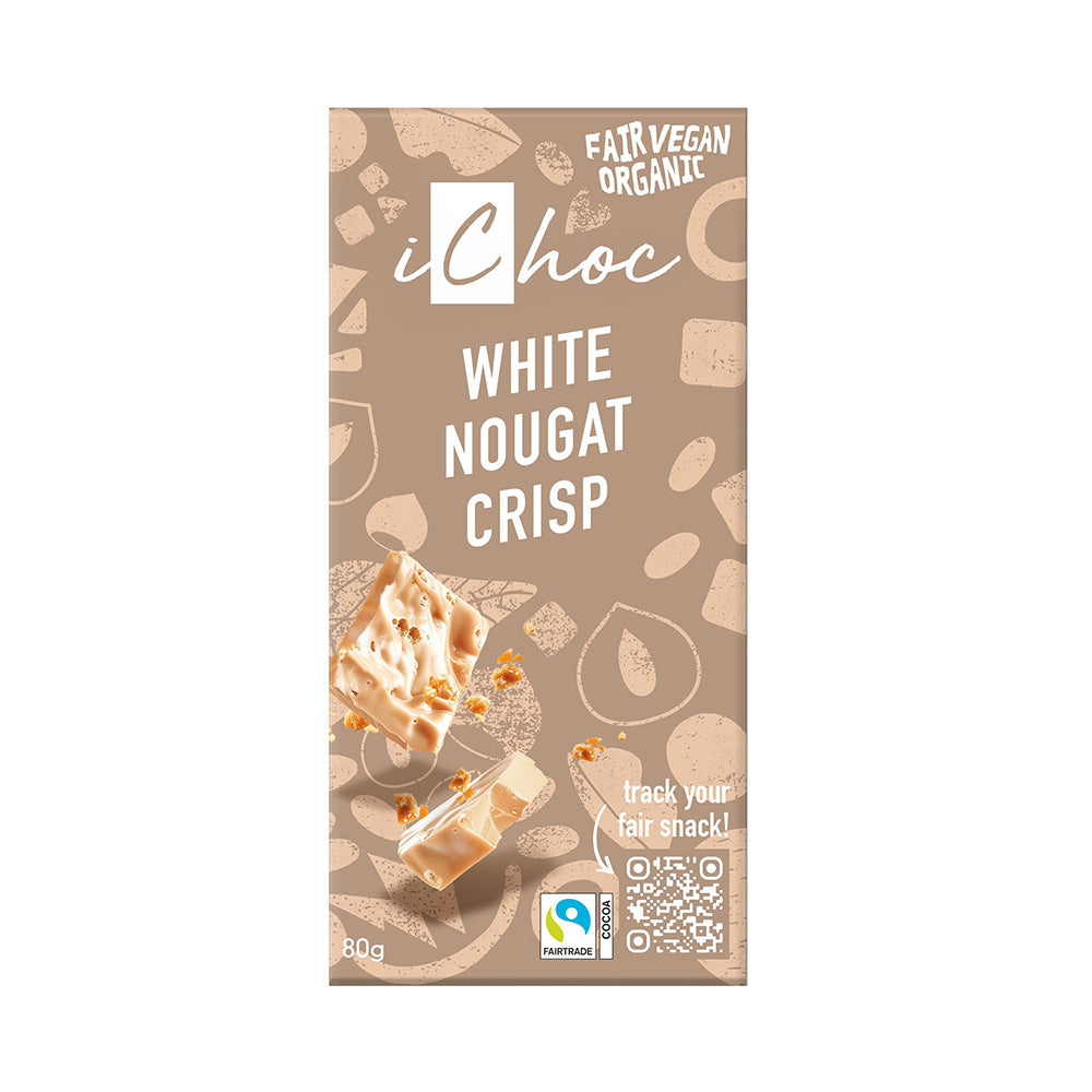 I Choc - White Nougat Crisp Chocolate Vegan Organic