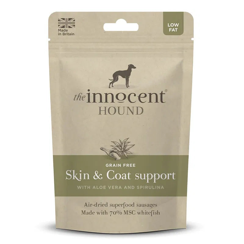 The Innocent Hound - Skin & Coat Support Sausages with Aloe Vera and Spirulina (10 Sausages)