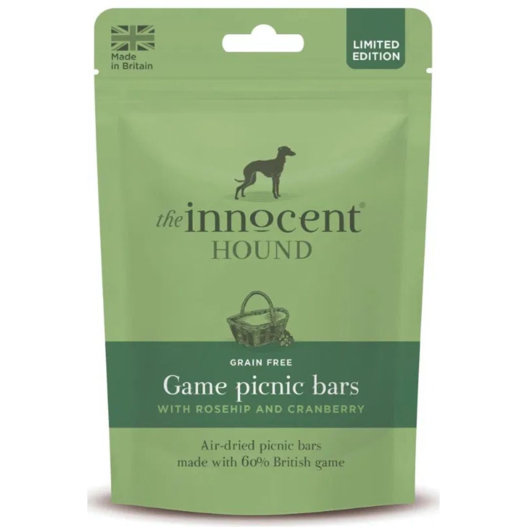 The Innocent Hound - Game Picnic Bars with Rosehip and Cranberry (2 Treat Bars)