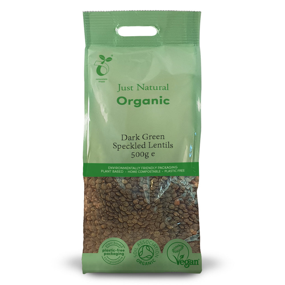 Just Natural - Organic Dark Green Speckled Lentils
