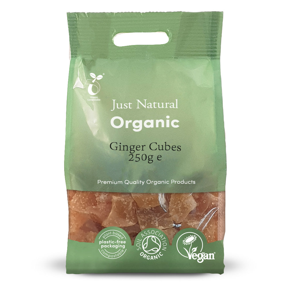 Just Natural - Organic Ginger Candied Cubes