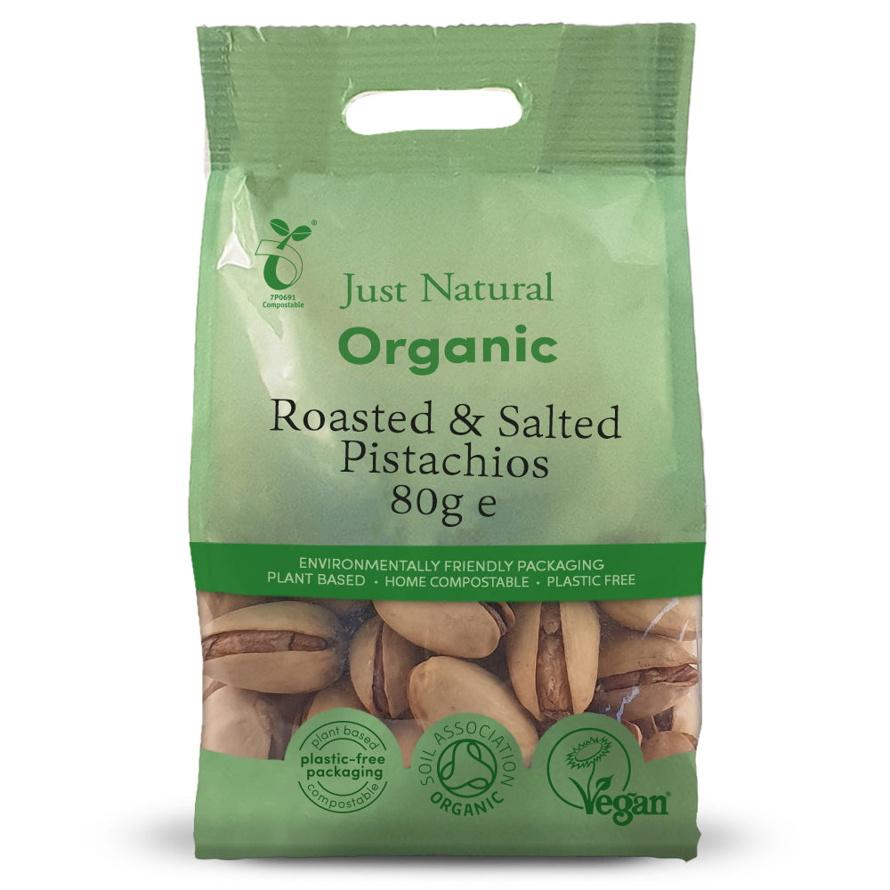 Just Natural - Organic Roasted & Salted Pistachios in Shell