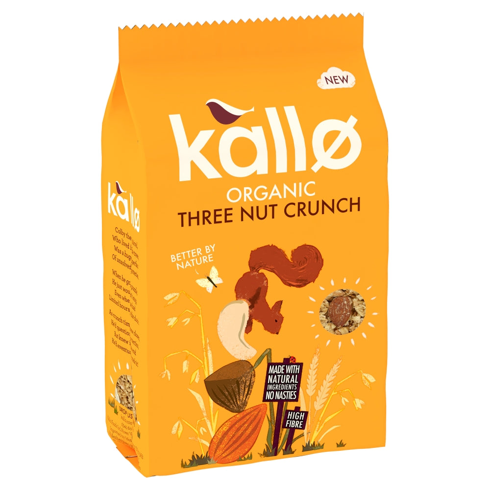 Kallo - Organic Three Nut Crunch Granola 360g