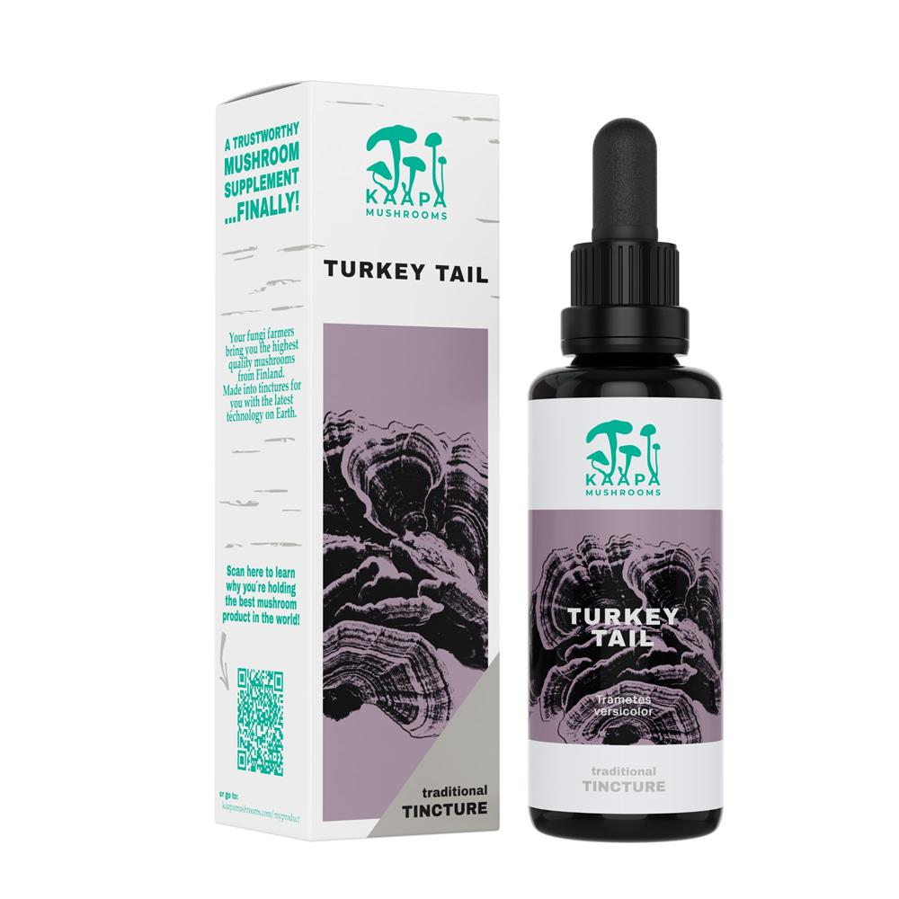 Kaapa Mushrooms Organic Turkey Tail Mushroom Extract Tincture