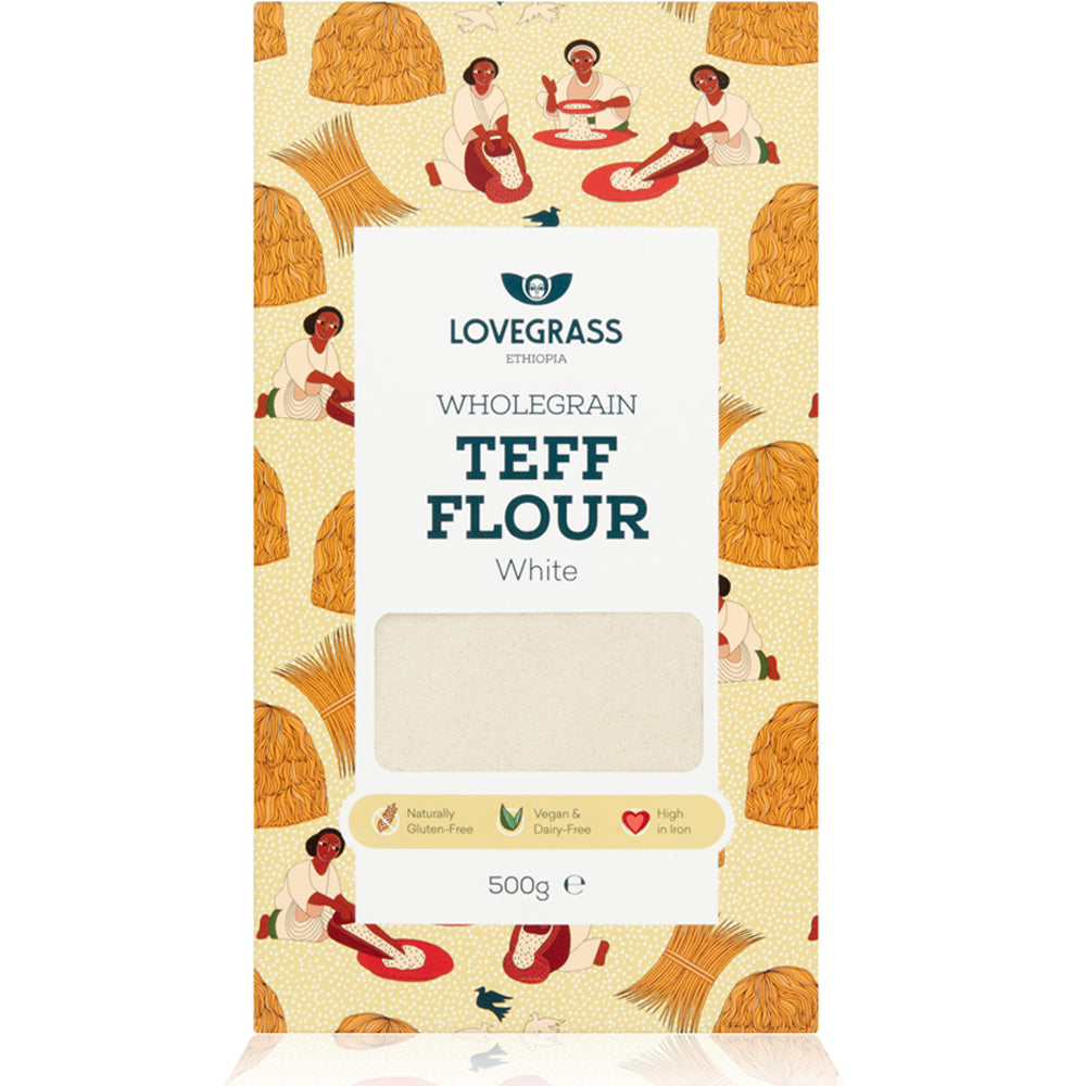 Lovegrass Ethiopia - Wholegrain White Teff Flour 500g