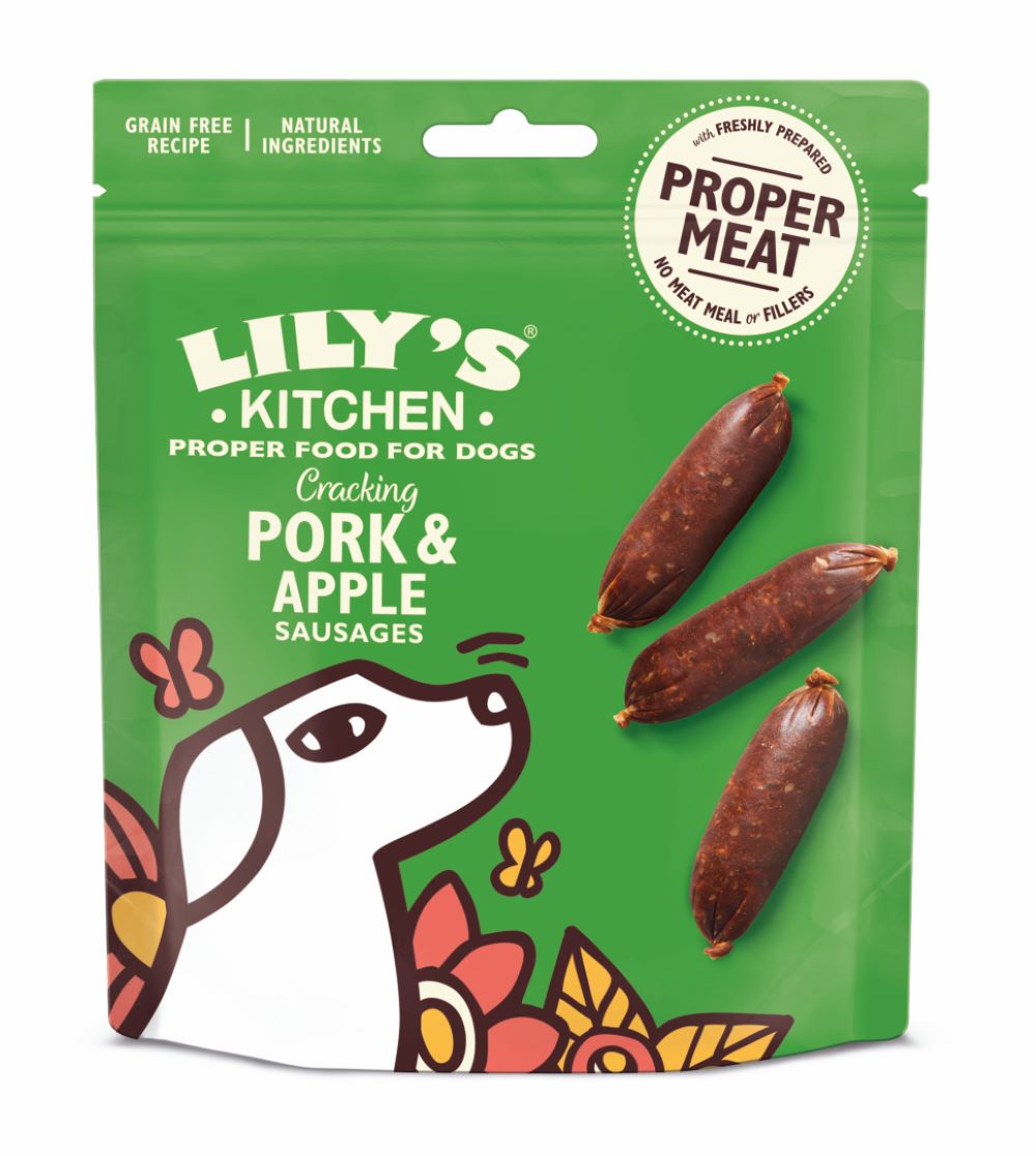 Lily's Kitchen - Cracking Pork & Apple Sausages Dog Treats
