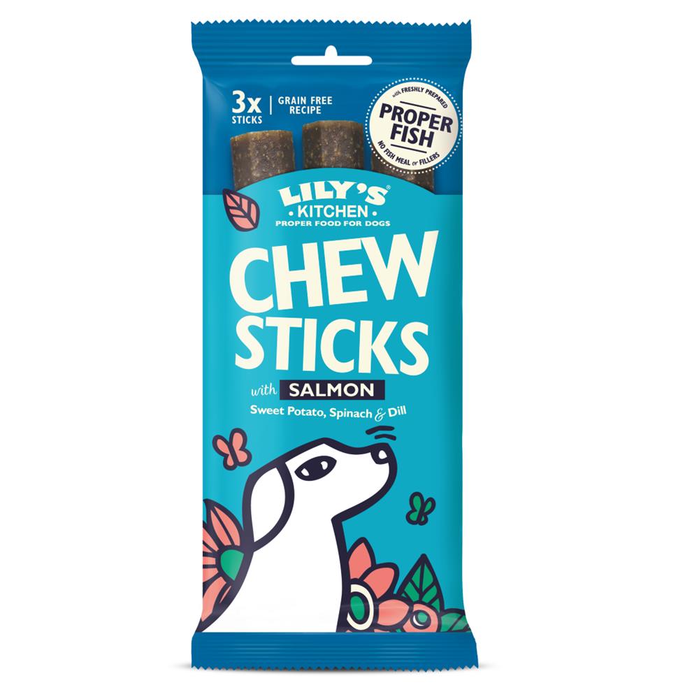 Lily's Kitchen - Dog Chew Sticks with Salmon Sweet Potato Spinach & Dill