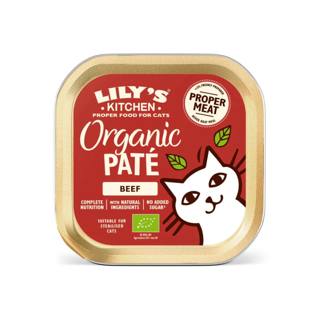 Lily's Kitchen - Organic Beef Pate for Cats