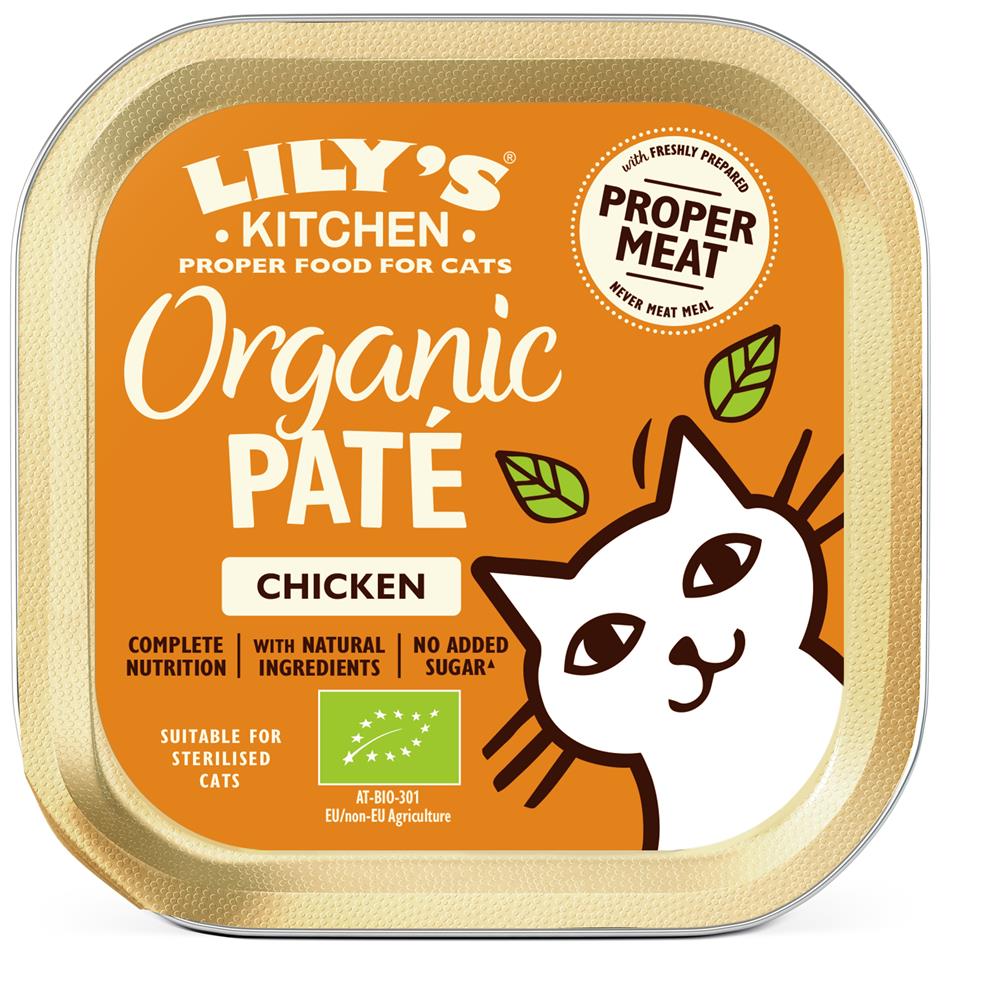 Lily's Kitchen - Organic Chicken Pate for Cats