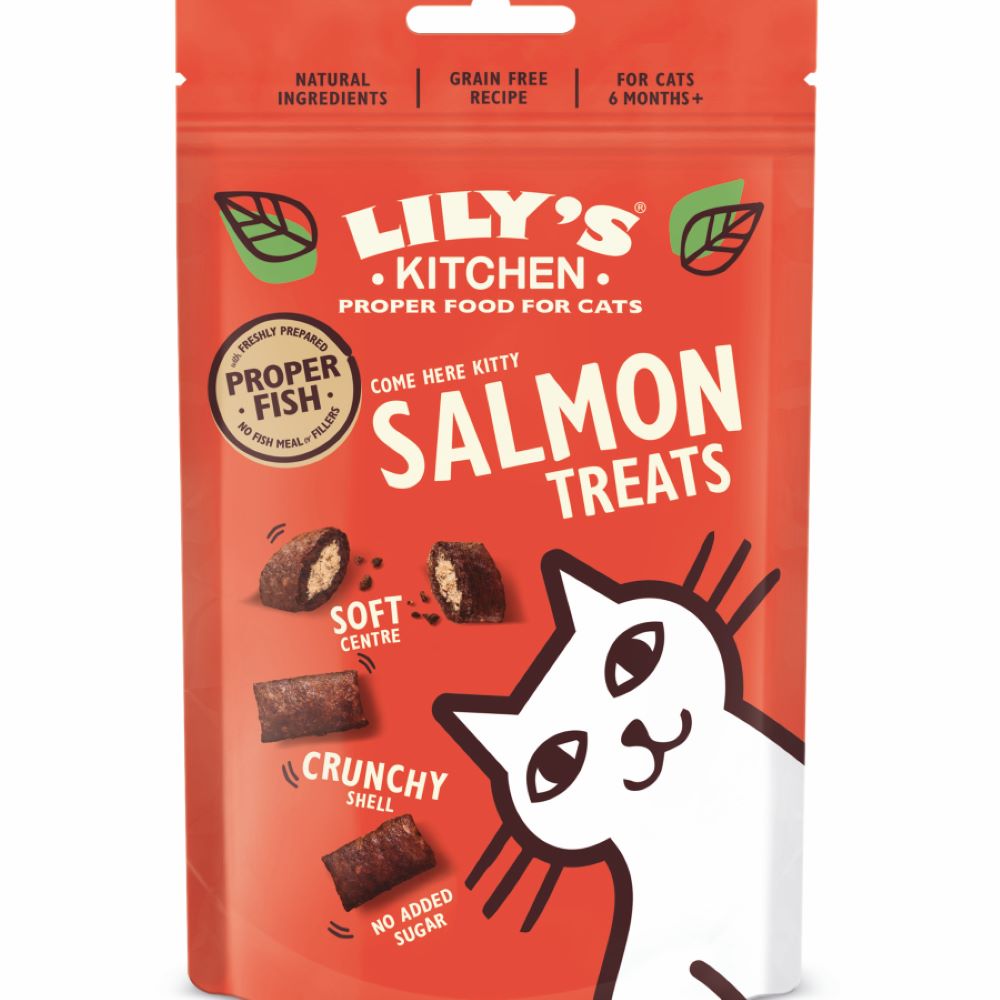 Lily's Kitchen - Salmon Pillow Treats for Cats