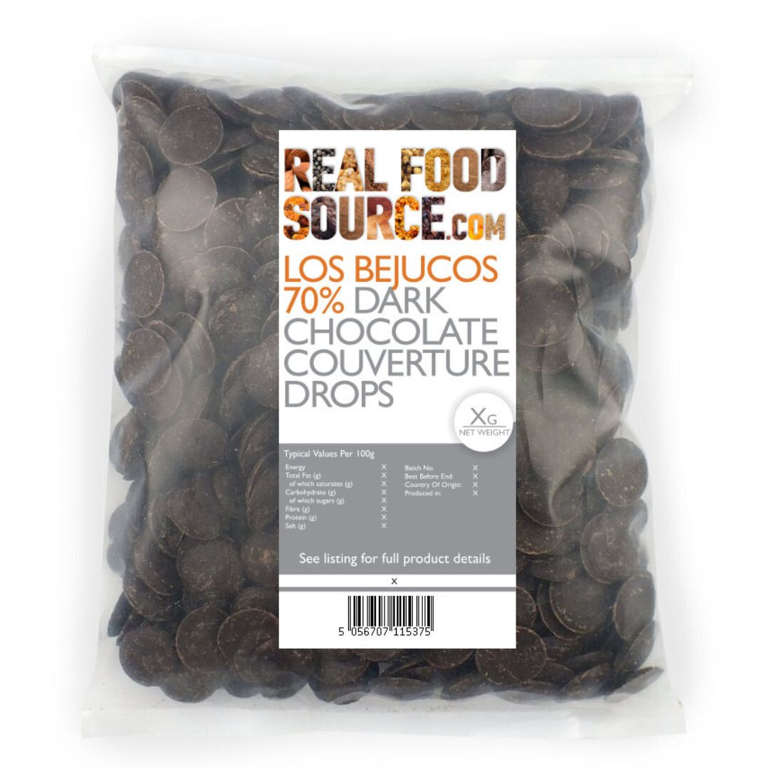 Los Bejucos 70% Dark Chocolate Couverture Drops