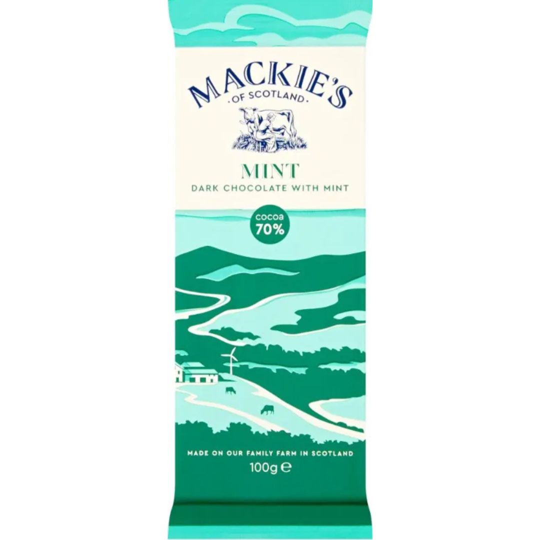 Mackies - Mint Dark Chocolate Bar 100g